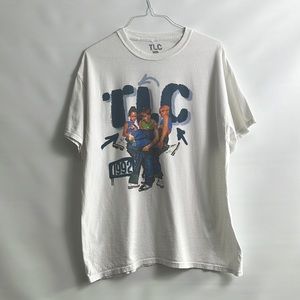 Vintage TLC 1992 White Short Sleeve Tee